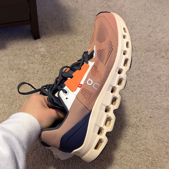 On Running Cloudstratus 2 Athletic Sneakers Cork/Fawn W 9.5 - Picture 3 of 11